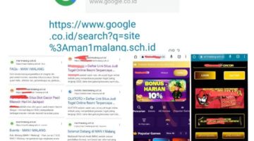Diduga Adanya Keterlibatan Oknum Internal Sekolah dengan Masuknya Kembali Situs Judi Online di Dalam Link MAN 1 Malang